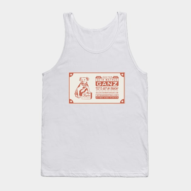 Business card Tank Top by Agile Veterinary Surgery